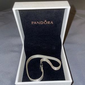 Sterling Silver Pandora Reflexions bracelet, never worn